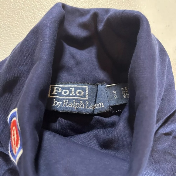 polo ralph lauren Chicago Cubs Shirt Blue Turtleneck Embroidered MLB Baseball S - Picture 9 of 12